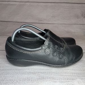 Clarks Ashland Effie Brown Leather Slip On Comfort Loafer Shoes Women’s  Size 10